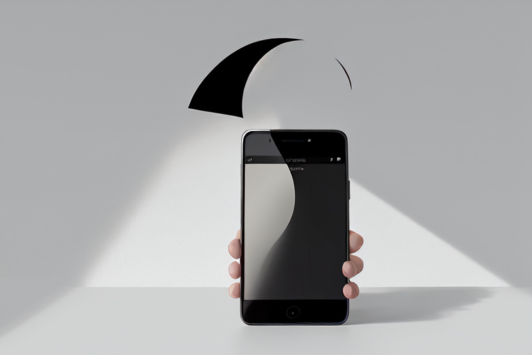 Editorial-Illustration zum Thema Mobile Casinos — Smartphone-Silhouette in neutralen Farben